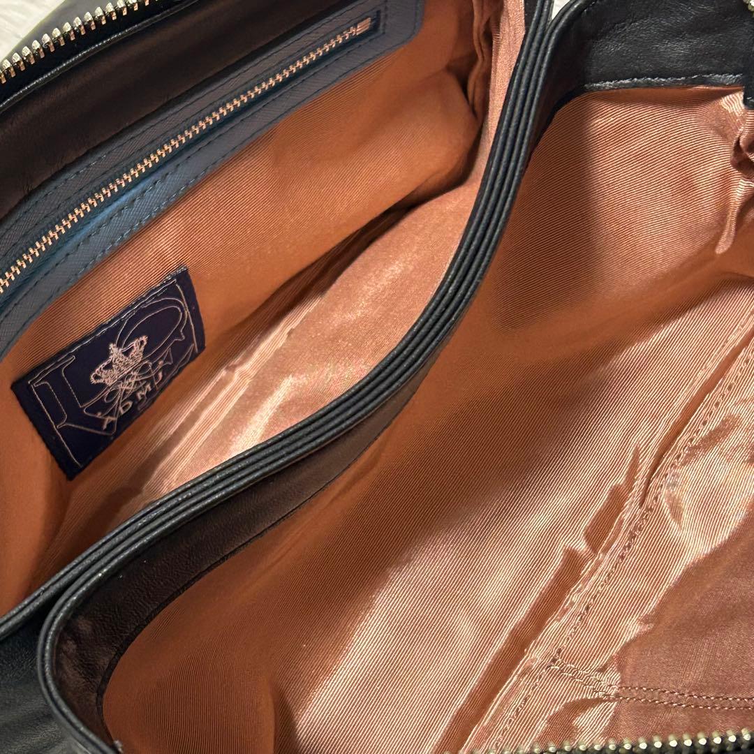 ADMJ エーディーエムジェイ　スワロフスキー　ショルダーバッグ　ブラック