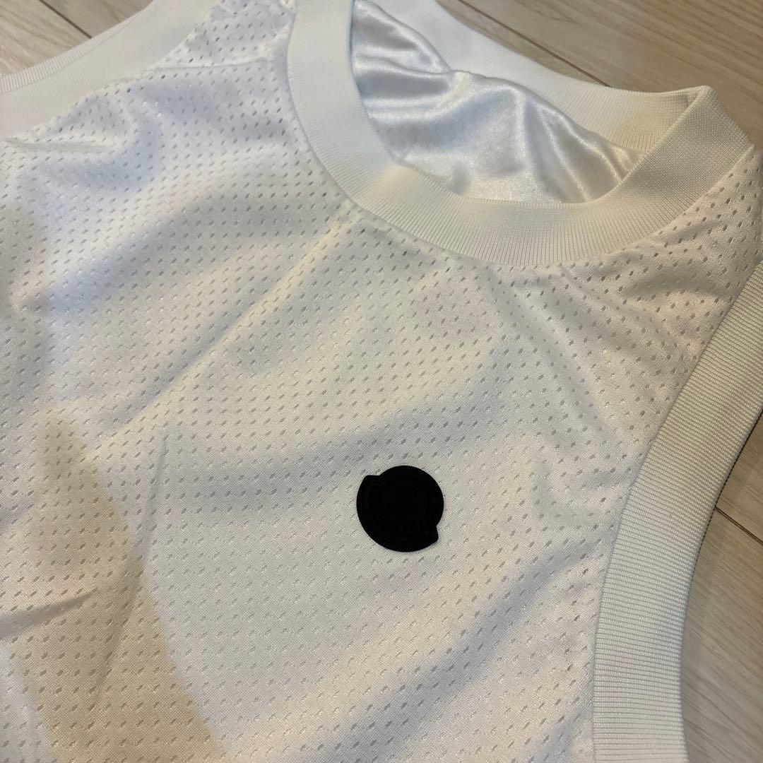 MONCLER モンクレール ホワイトメッシュタンクトップXL