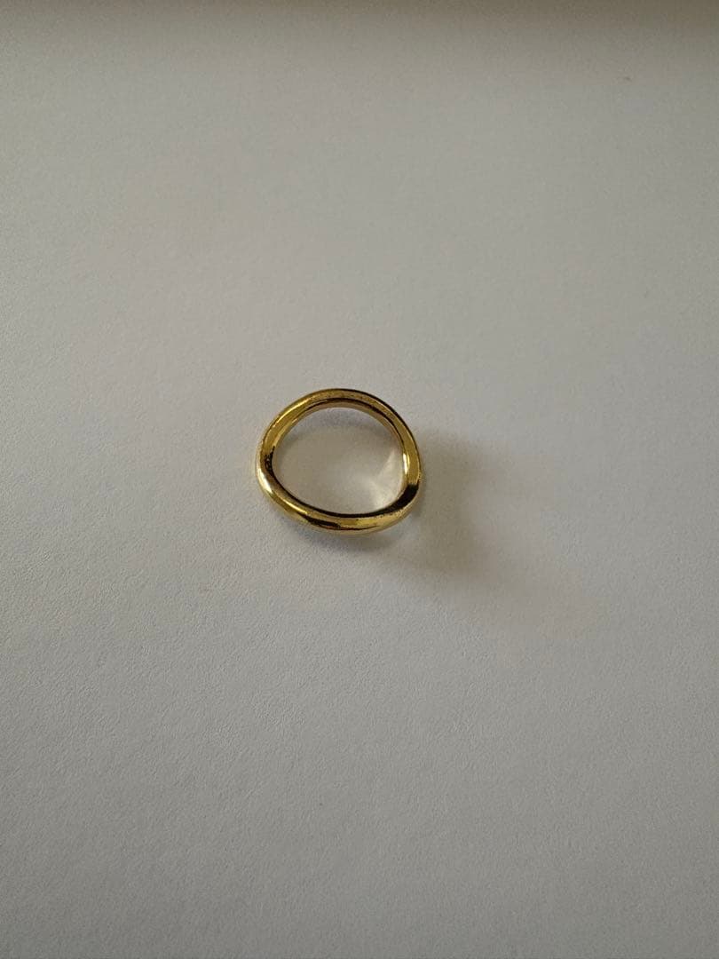 OX JEWELRY Silver Minimal Pinky Ring5号 金