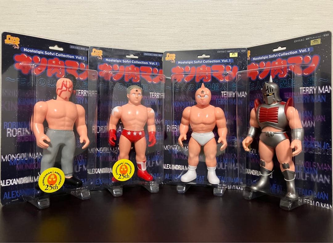 ファイブスタートイ★キン肉マンテリーマンロビンマスクモンゴルマンキン消しキンケシ