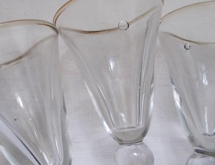 SOLD!【送料込】アンティーク ビストロ グラス 5個セットの通販はau