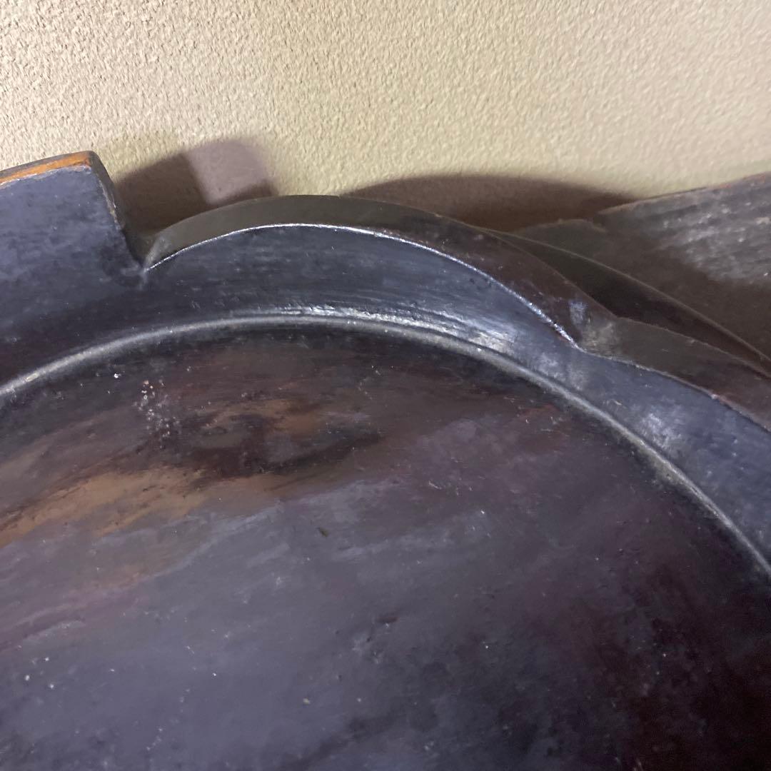 三つ足漆盆36.5cm8.5cm