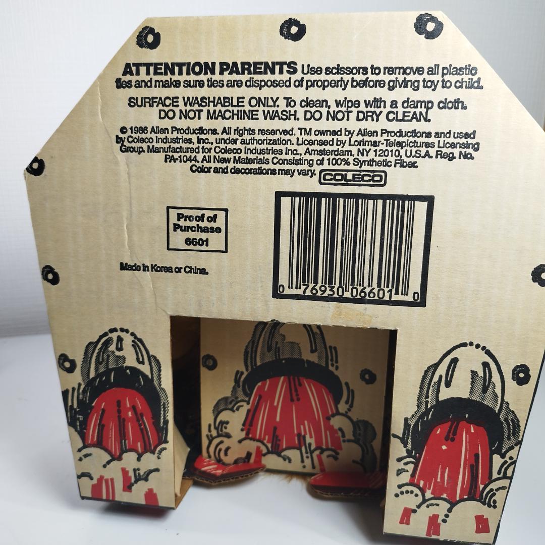 アルフ ALF ぬいぐるみ タグ＆箱付き1986 新品 ぬいぐるみ エ h1OB