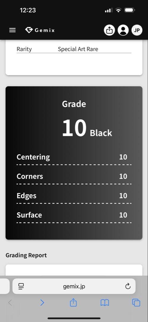 Gemix 10black 10B ブラッキーex sar