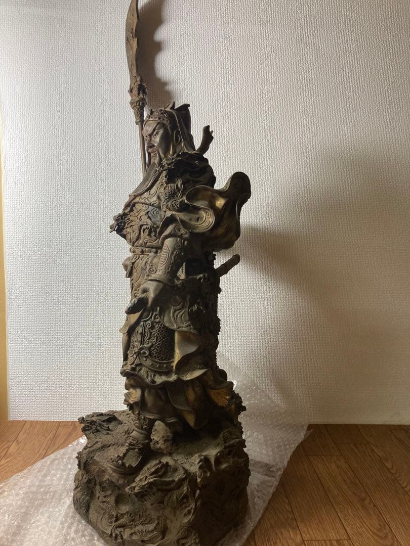 稀少】関羽将軍像 置物 かんう