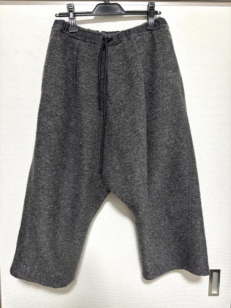 MB ULTIMATE FABRIC ウール縮絨サルエルパンツ 　グレー S