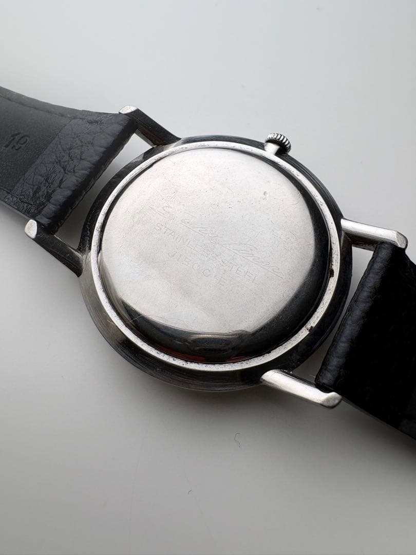 【OH済】SEIKOセイコーライナーSSダイヤショック21石メンズ腕時計手巻き