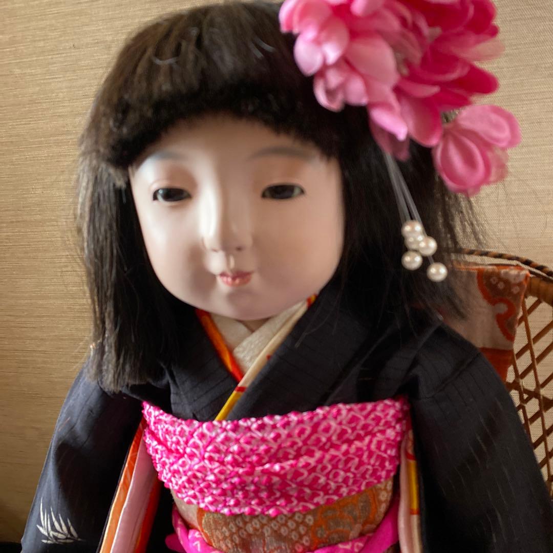 市松人形鳴き人形48センチアンティークドール