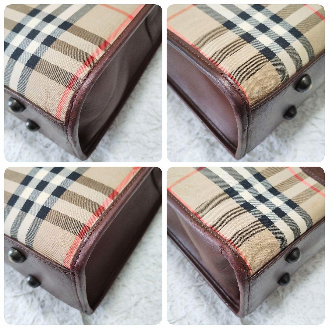 【美品】バーバリー ブリーフケース ノバチェック シャドーホース