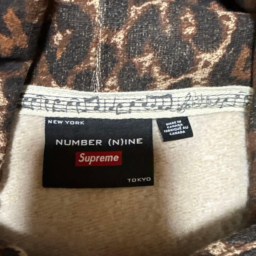 supreme number (n)ine レオパード　スカル　パーカー　S