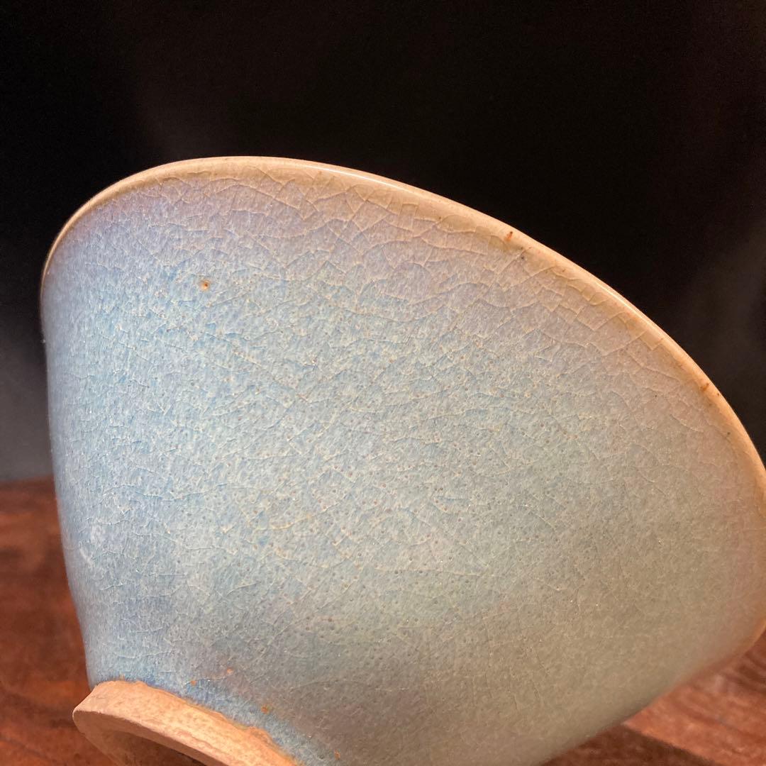 新春赤札セール❗️【ギャラリー三益】古美術　宋代　鈞窯紫紅釉茶碗