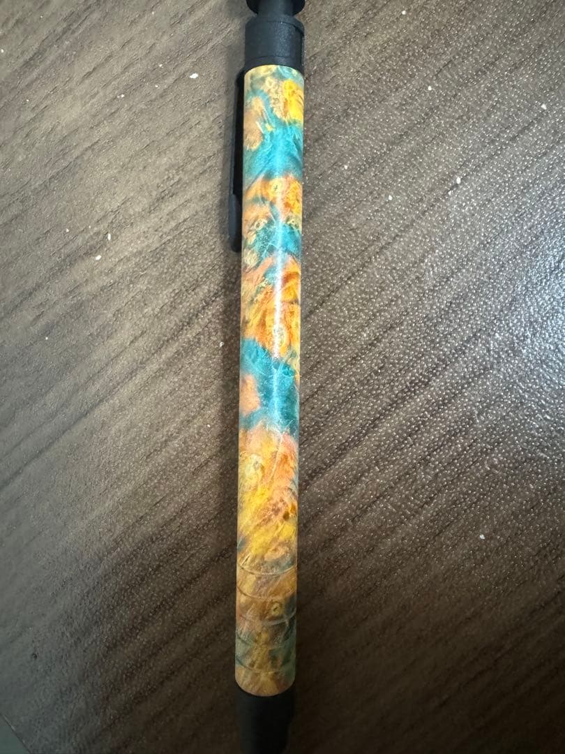 マーベラスウッド シャーペン 0.5mm メープル瘤 スタビライズドウッド