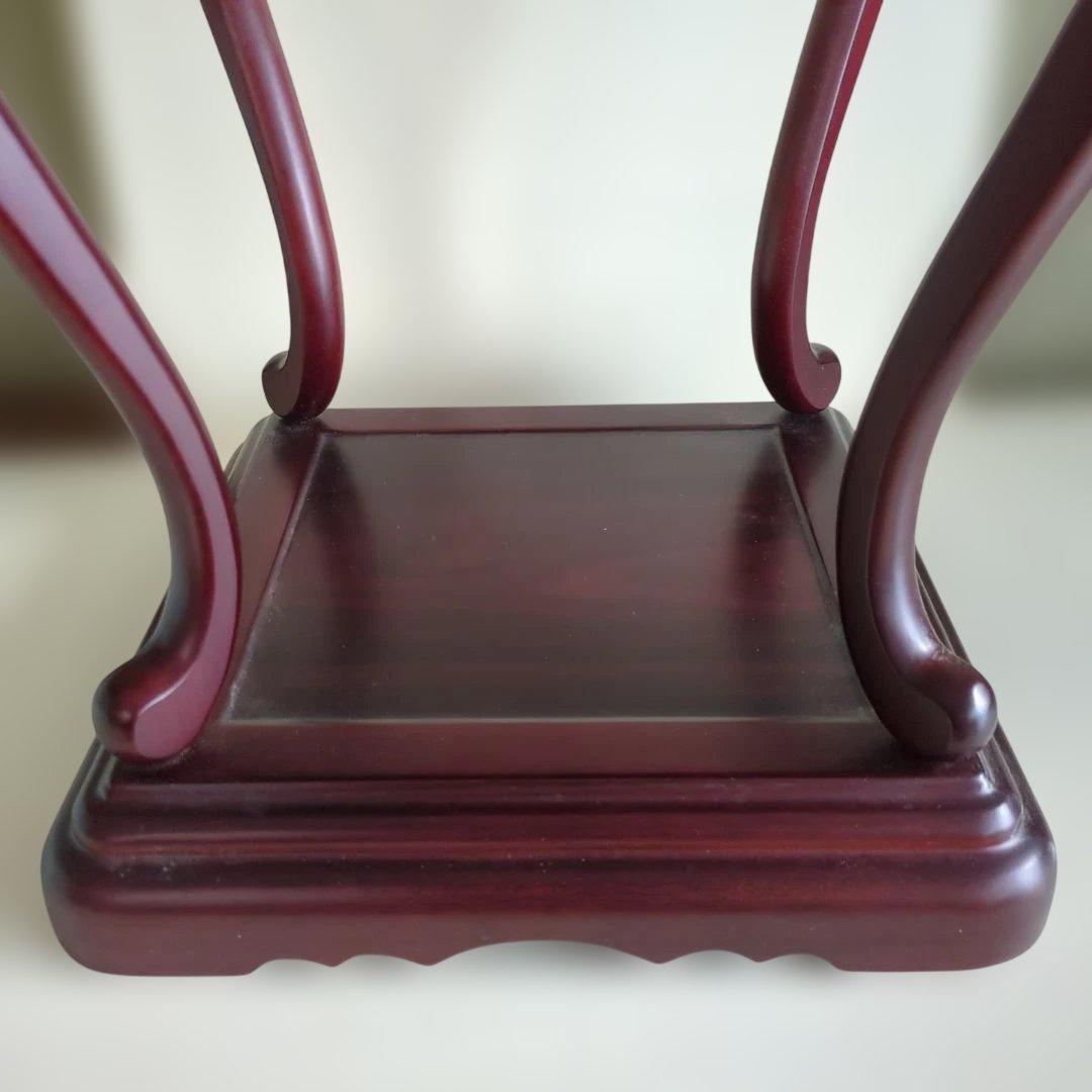 骨董 飾り台 台 木製 木彫 猫脚 花台 香炉台 ディスプレイ