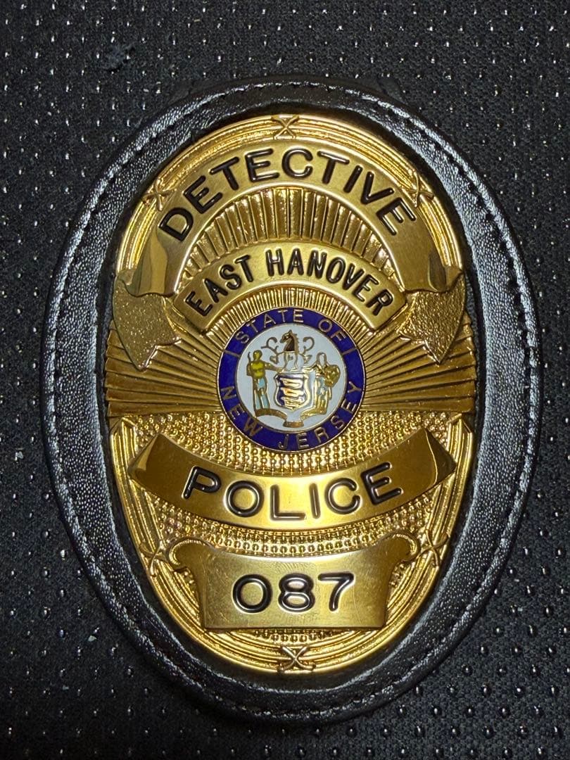 年末特価 NEWJERSEY州 EAST HANOVER POLICE バッチ