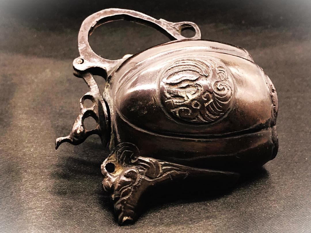 倣唐物 古銅鳳凰水滴 】 江戸時代（18世紀末） 蔵出し