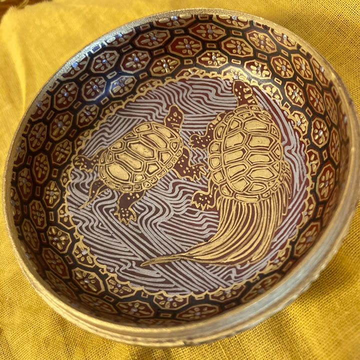 九谷焼 香合 花仙作【匿名配送】