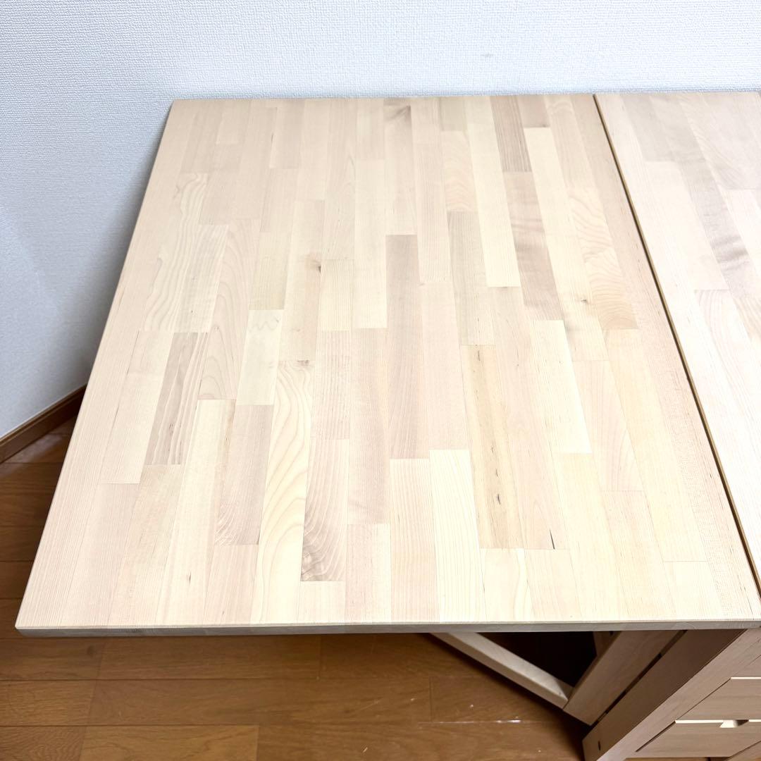 【美品】IKEA NORDEN ゲートレッグテーブル バーチ
