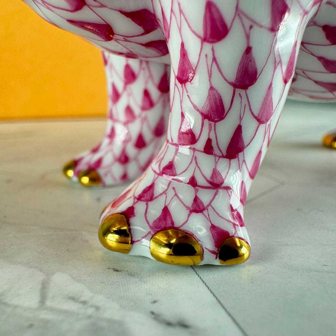 DA1292 ヘレンド herend カバ 置物 陶器