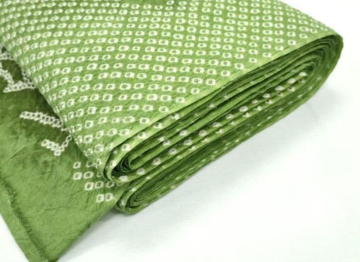 有松鳴海絞り反物（湯のし、色止め済）