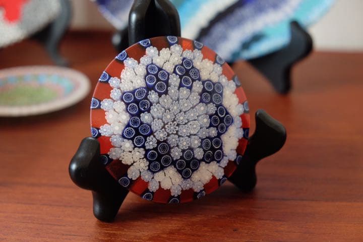 ムラノガラス ミルフィオリ プレート ヴェネチアンガラス ベネチアン