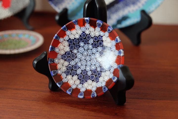 ムラノガラス ミルフィオリ プレート ヴェネチアンガラス ベネチアン