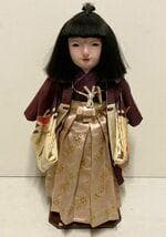 市松人形 男の子 女の子 花月斎 在銘 54cm 日本人形 抱き人形 市松人形