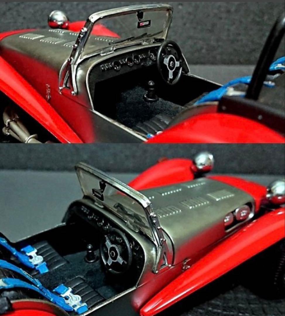 京商1/18ケーターハムスーパーセブン 7コスワースBDRクラムシェルフェンダー