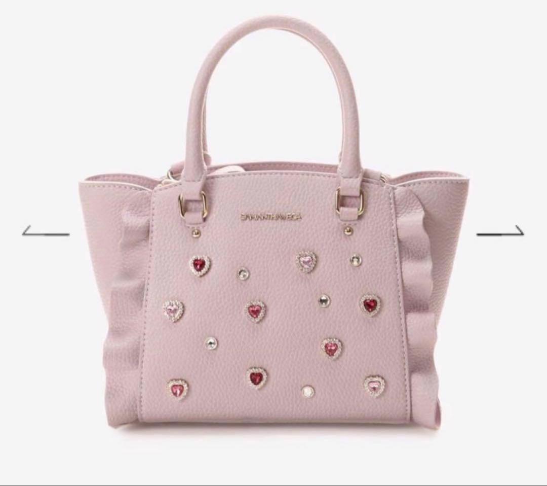 サマンサベガ　ビジュー　バッグ　ピンク