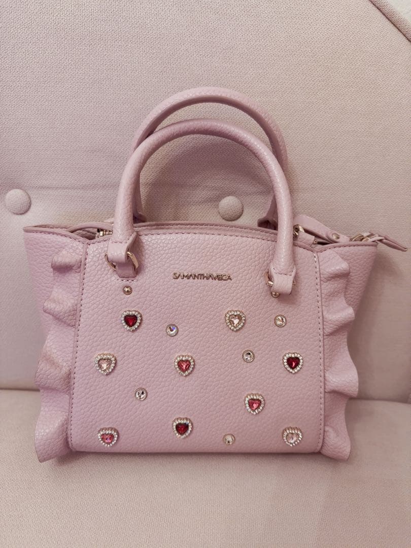 サマンサベガ　ビジュー　バッグ　ピンク