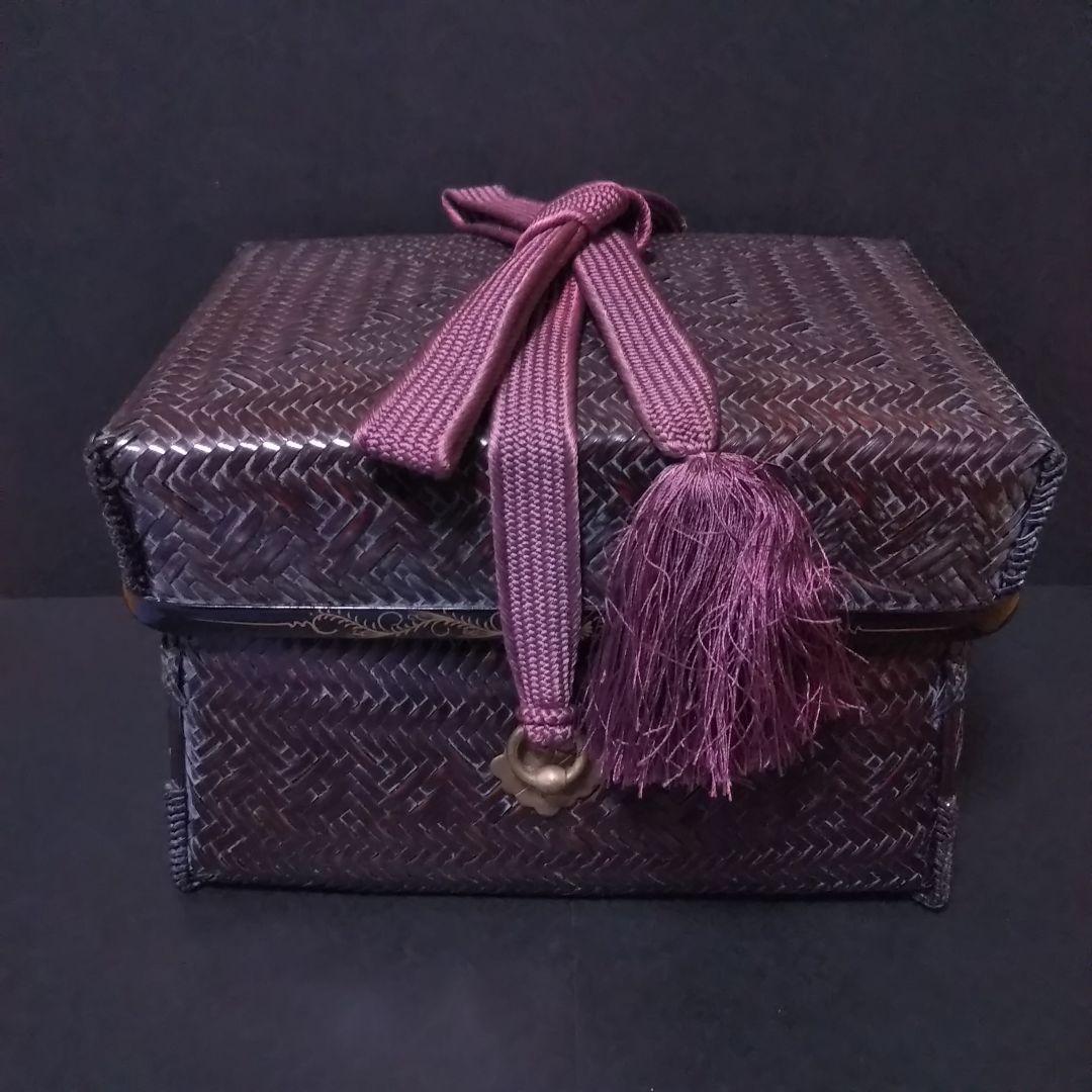 御所籠(茶碗 大津袋 平棗 茶巾箱 仕覆 茶筅筒 振出 網袋 茶杓 古帛紗)外箱