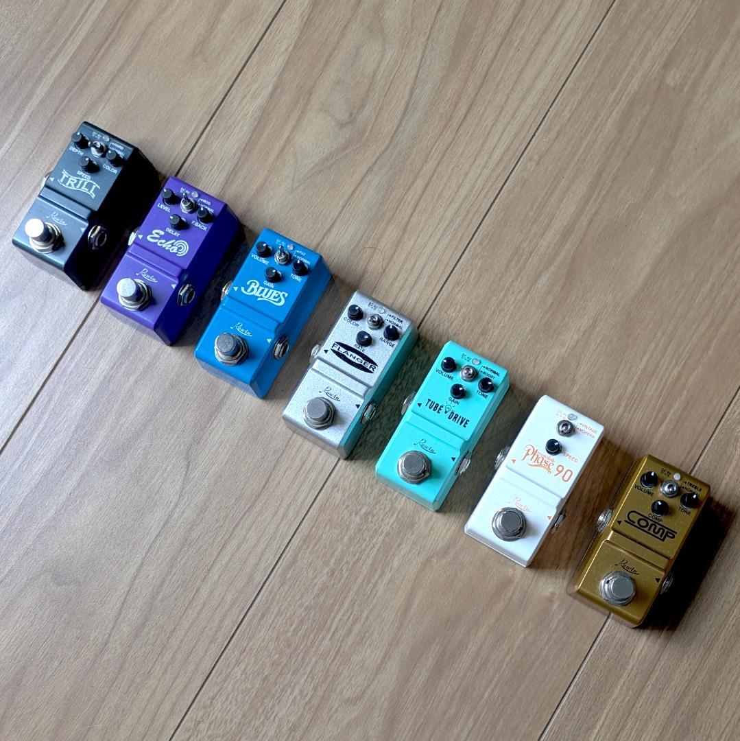 ギターエフェクター 7点セット コンパクト ミニエフェクター