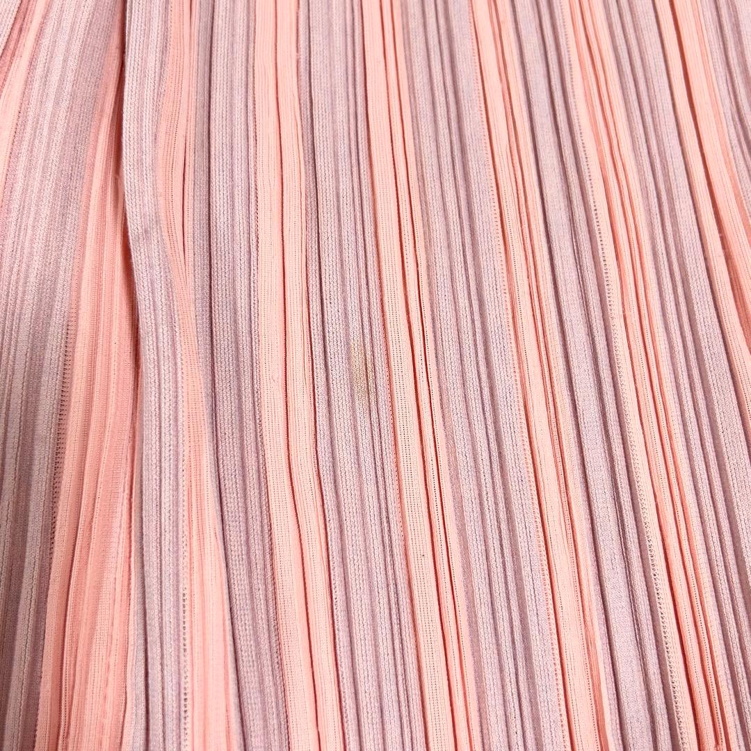 希少✨ プリーツプリーズ サルエルパンツ ピンク 異素材 サイズ3