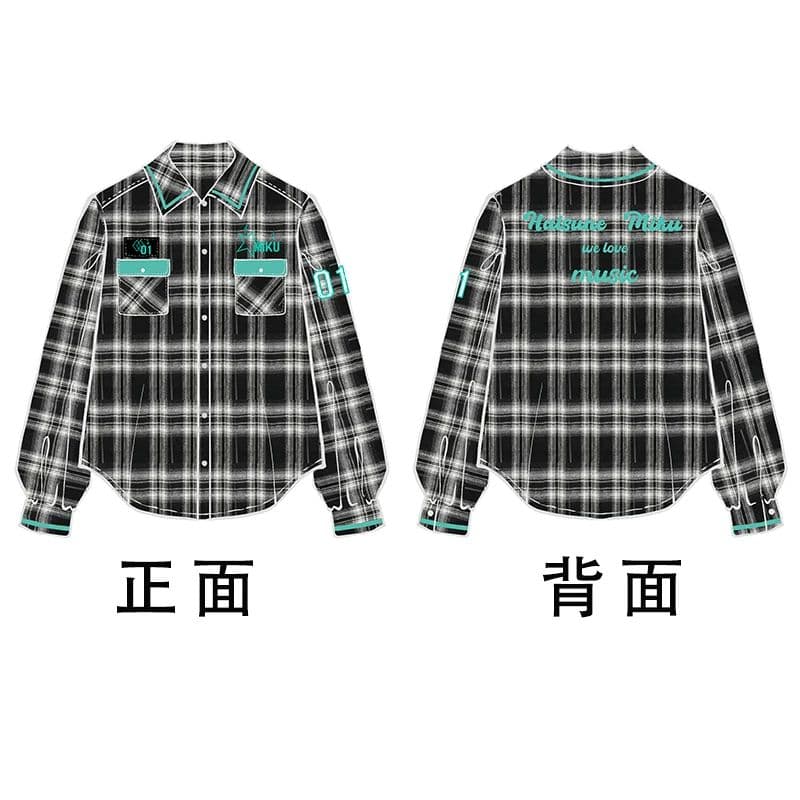 即納】初音ミク×天羽川 公式コラボ服 男女兼用シャツ 概念コーデ