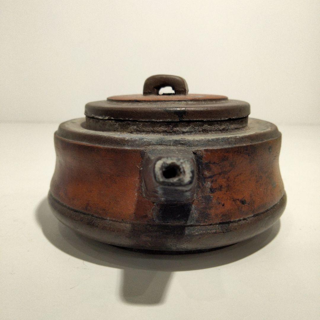 M135-3 清朝期 万豊順記款 (萬豊順記) 平底 紫砂壺