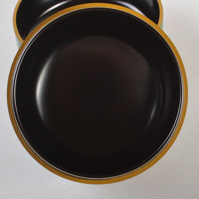 茶道具　中谷秀斉作　青海波　青漆石地塗　大棗　共箱　V　6553