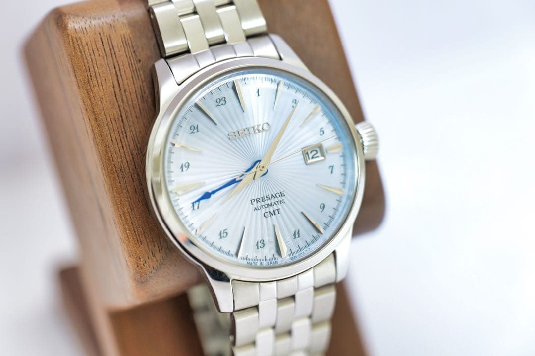 美品　SEIKO Presage GMT 自動巻き腕時計　正規店購入　保証有り