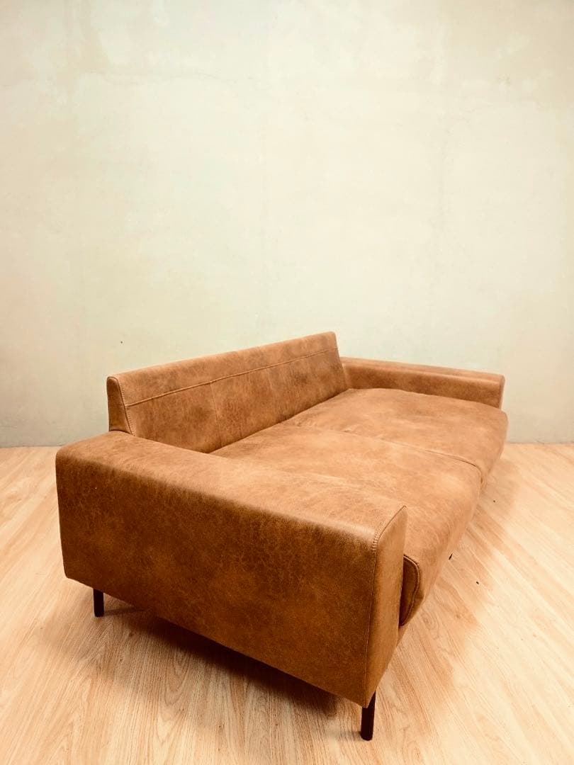 【関家具】ブラウン 2.5人掛けソファセット マットマンセット