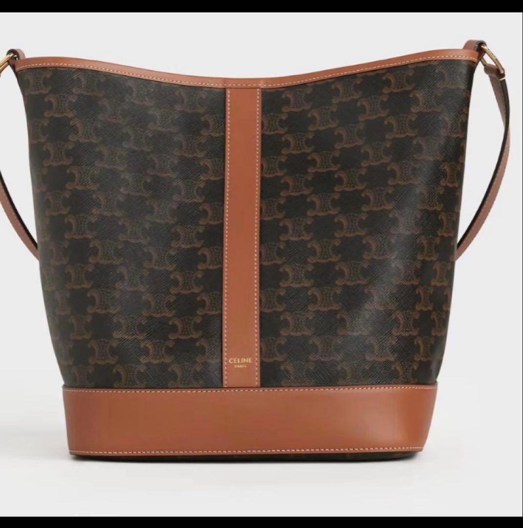 CELINE ミディアム バケット バッグ　トリオンフ
