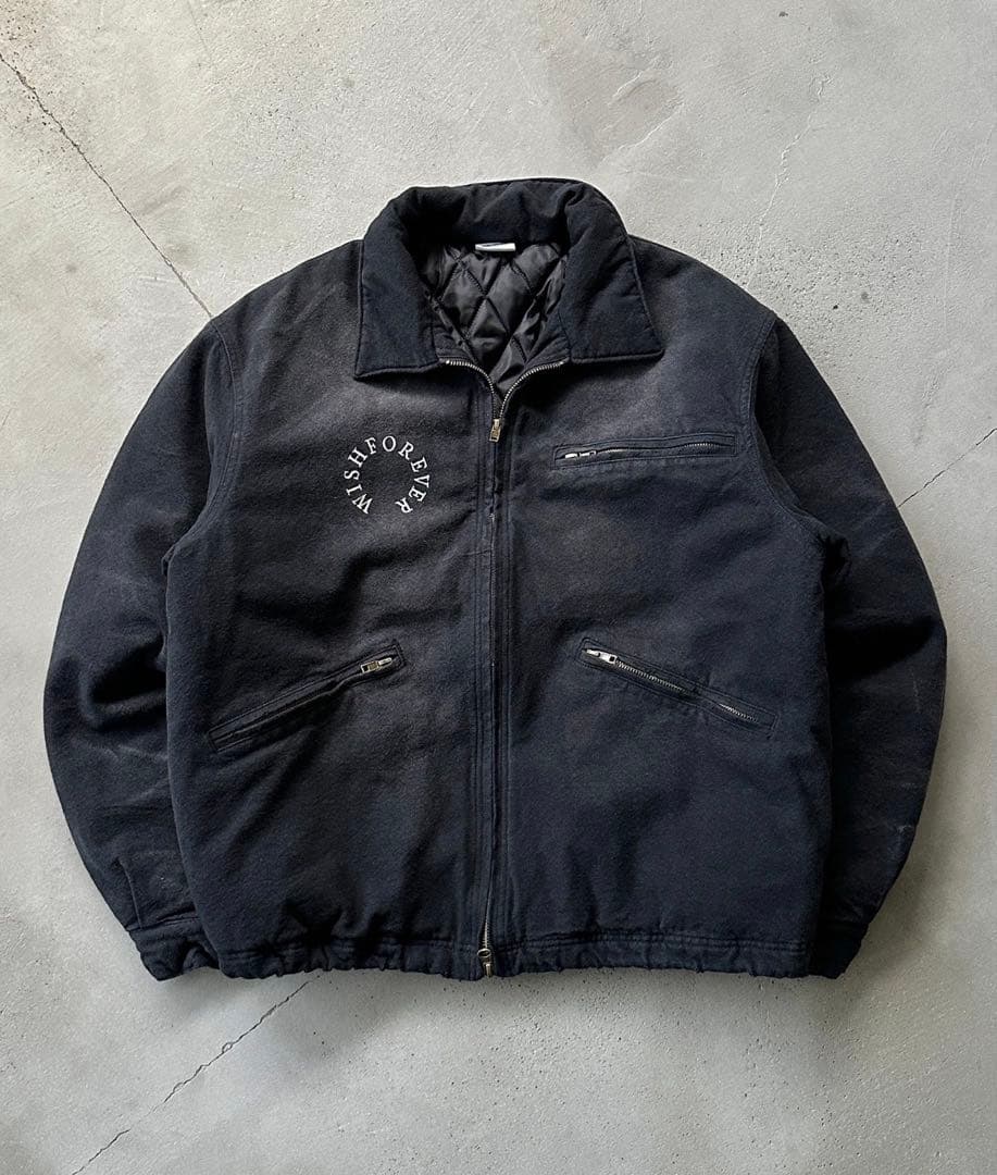 WISH FOR EVER ドローコードビンテージライクショートダックジャケット