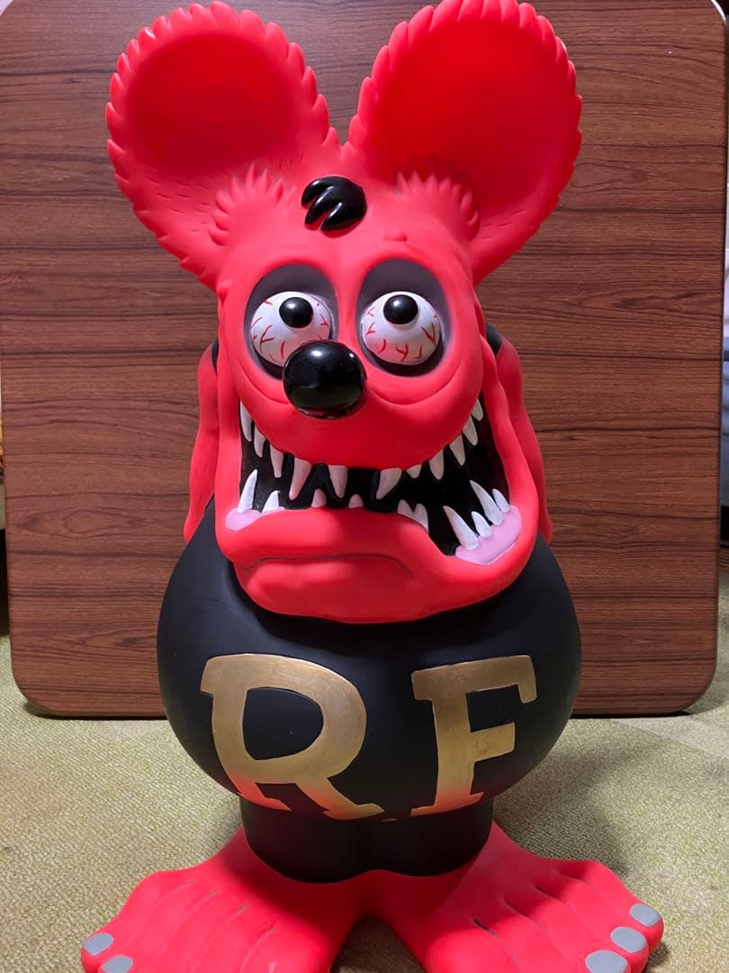 ラットフィンク 特大サイズ 貯金箱 フィギュア（赤系）