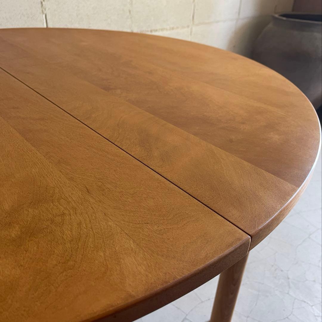 エクステンションテーブル　ラウンドテーブル　ヴィンテージ　ミッドセンチュリー