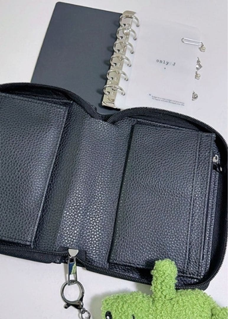 A7 貯金バインダー ウォレット ダイアリー パスポート 現金貯金 白