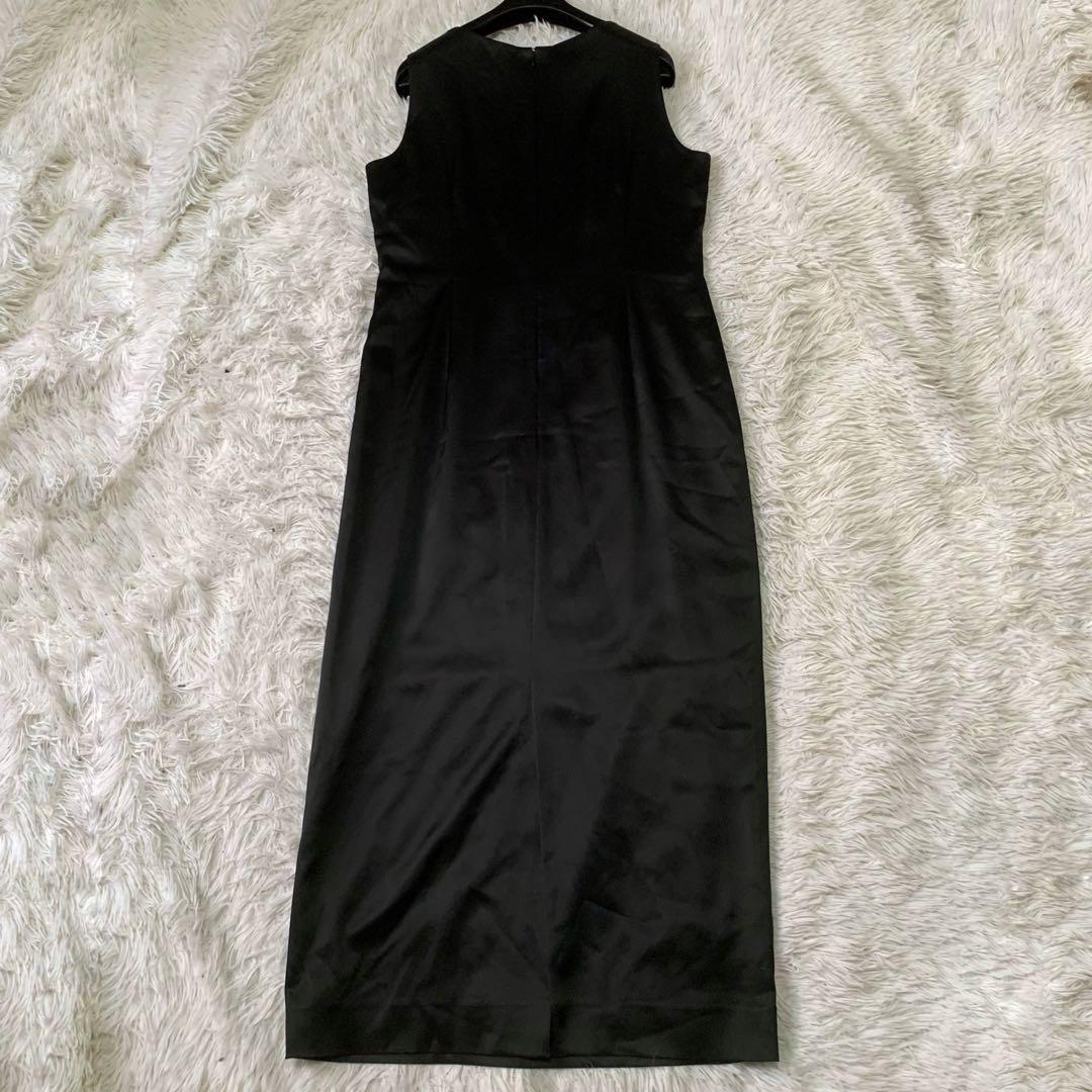 SOIR DOLCE サテンロングワンピース ドレス 15号 大きいサイズ