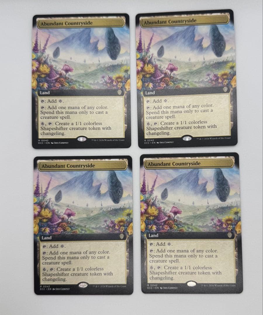 MTG 豊かな在郷 英語版 拡張アート 4枚 ECC ローウィンの昏明統率者 MTG 豊かな在郷 日本語 拡張アート ECC ローウィンの昏明 統率者 EDH