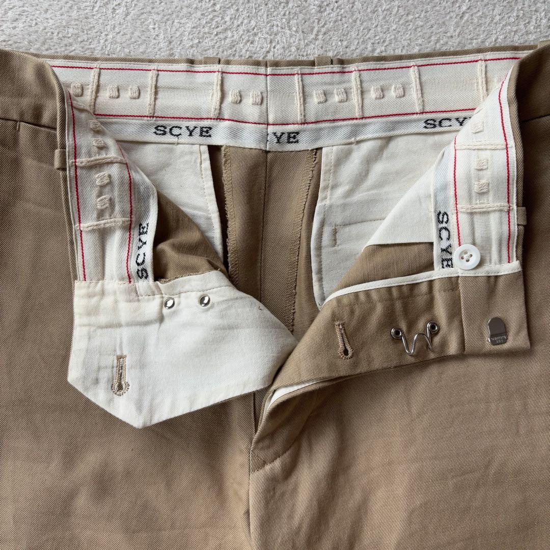 値下げ！SCYE BASICS サイベーシックス チノパン ベージュ サイズ36