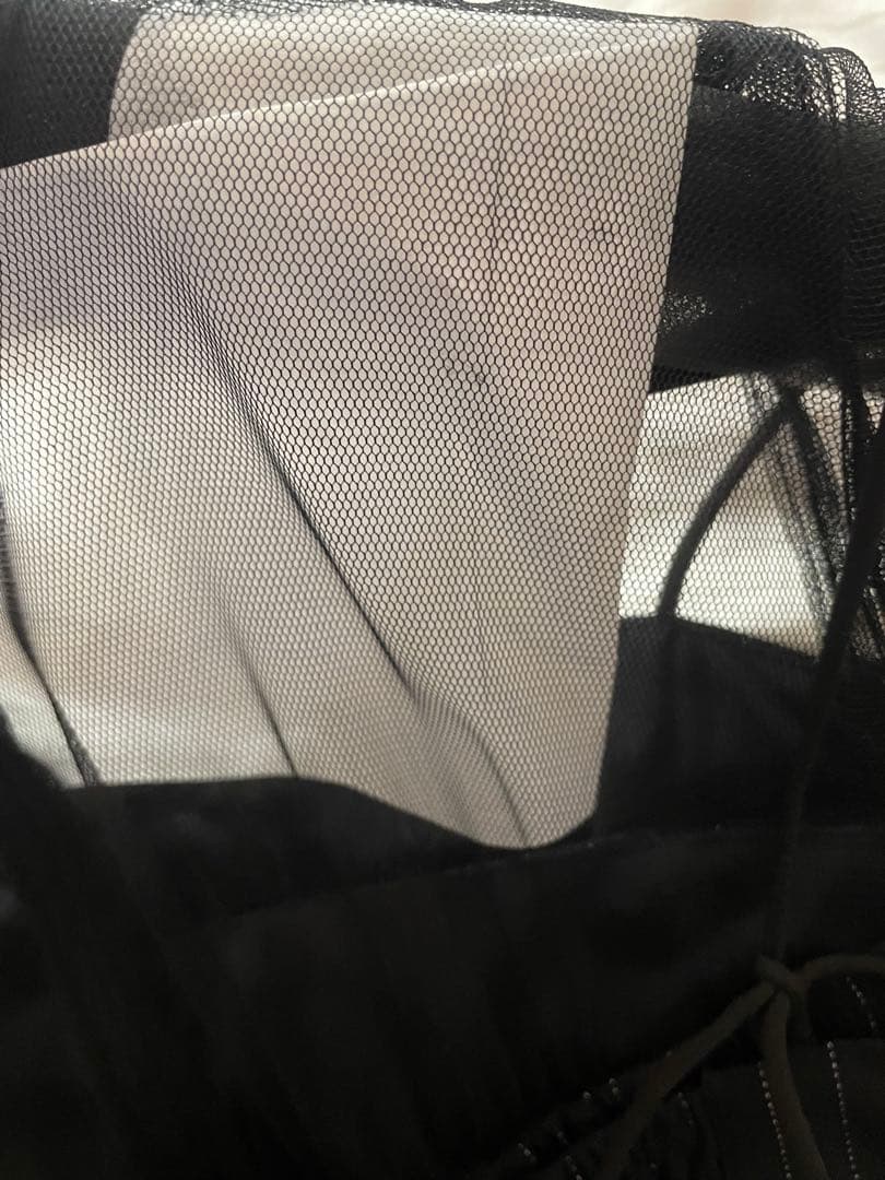 リルアー　Wavy frill bustier stripe dress