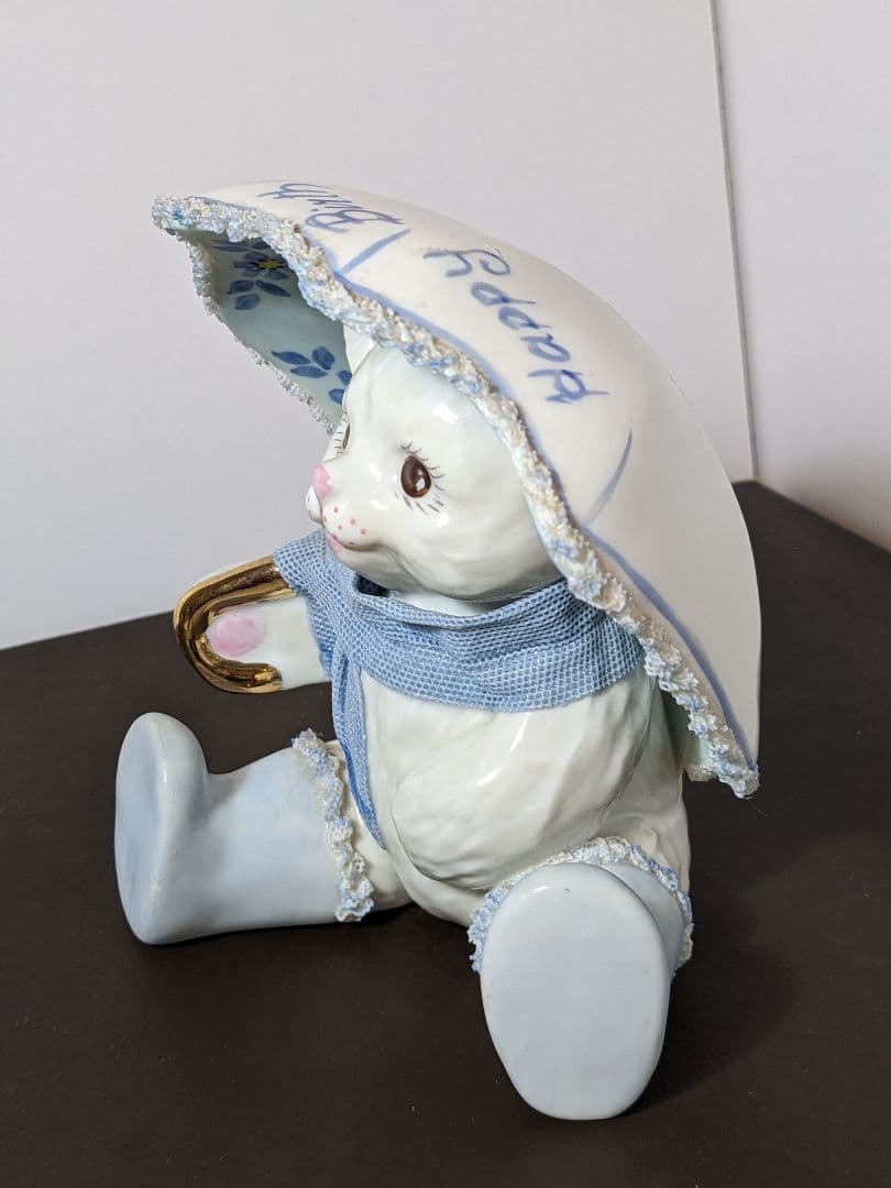 【希少品】アイリッシュドレスデン ハッピーテディベア フィギュリン