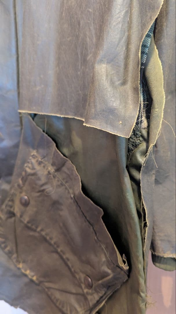 ジャンク品　２ワラントBarbour　GAMEFAIR 　リメイク、リペア用