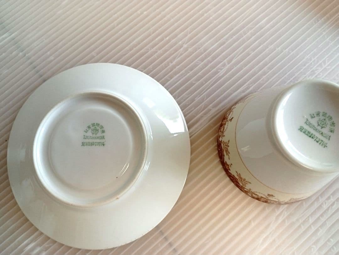 珍品】東洋陶器会社 TOYOTOKIKAISYA カップ＆ソーサ－オールド東陶
