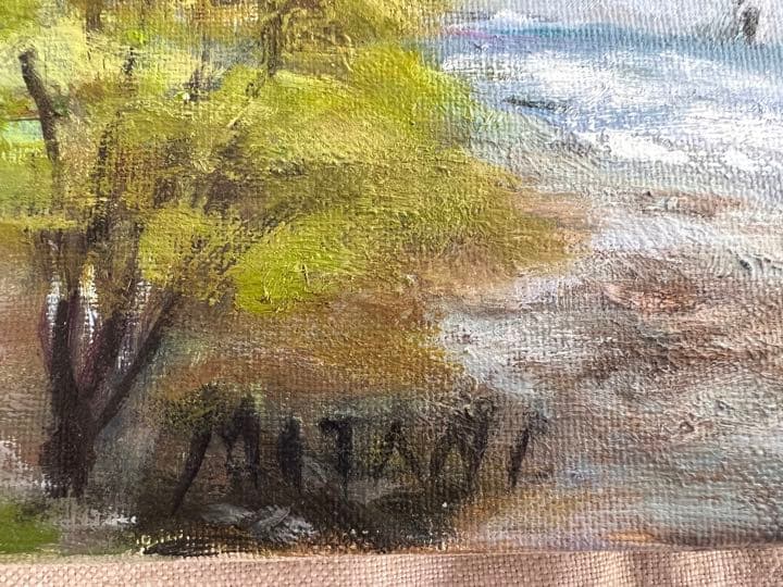 ◇油絵 キャンバス画 F10 MITANI 真作 ◇A-3391